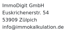 Für den Inhalt verantwortliche Person der ImmoDigit GmbH